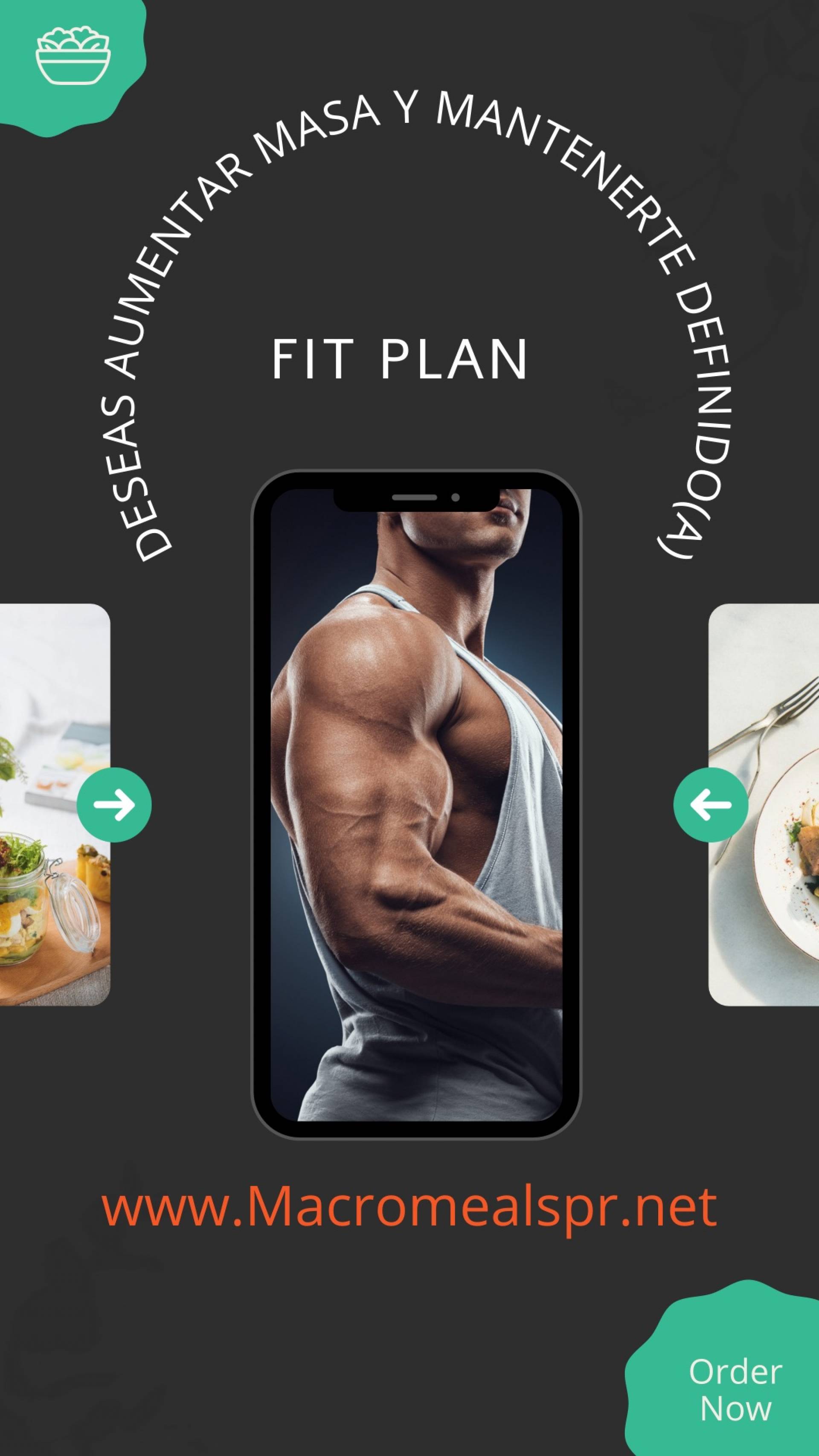 FIT PLAN 10 MEALS-BUILD MUSCLES 8OZ PROTEIN 6OZ CARBS